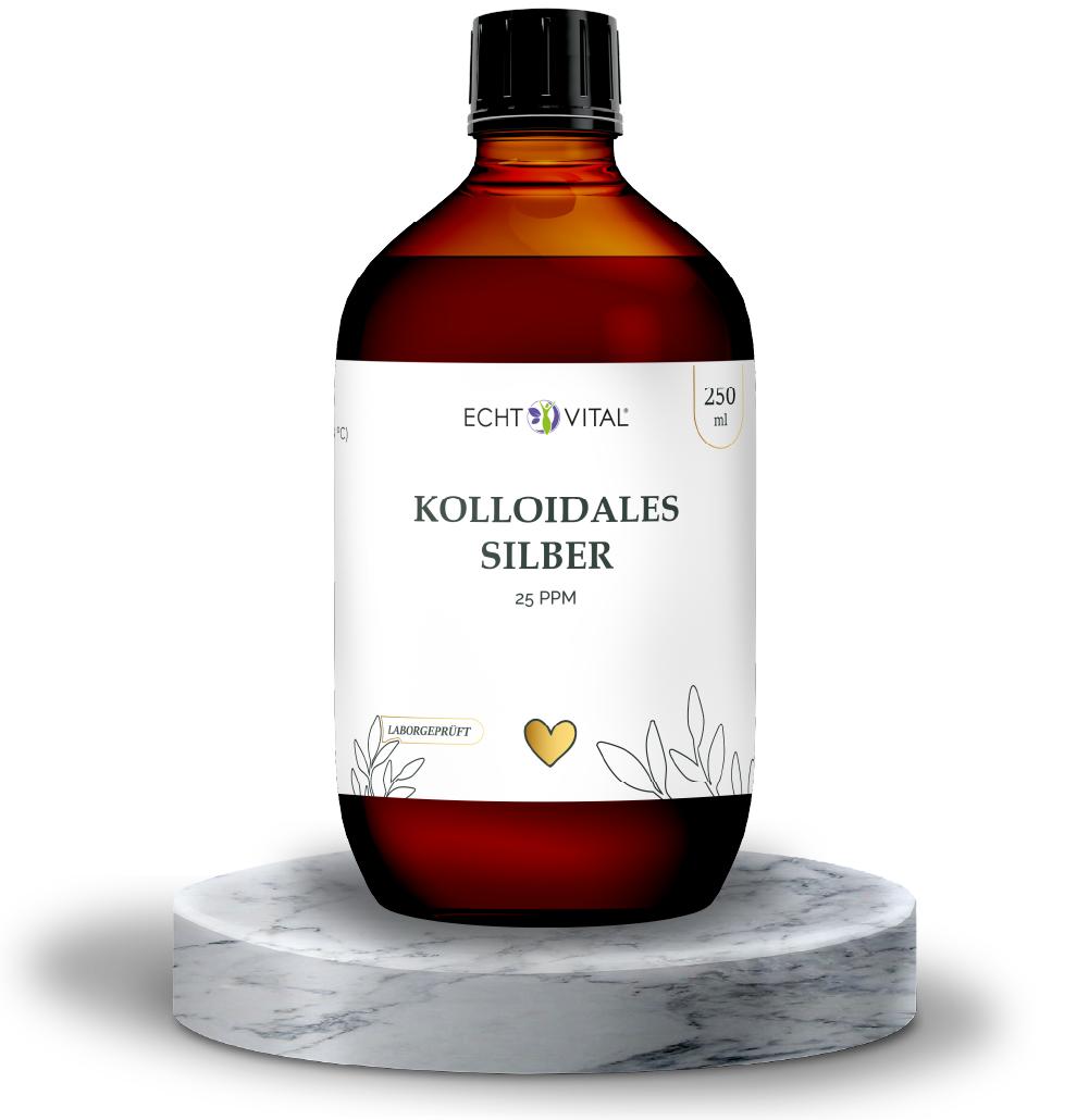 Kolloidales Silber 25 ppm 250 ml - ECHT VITAL Premium Qualität